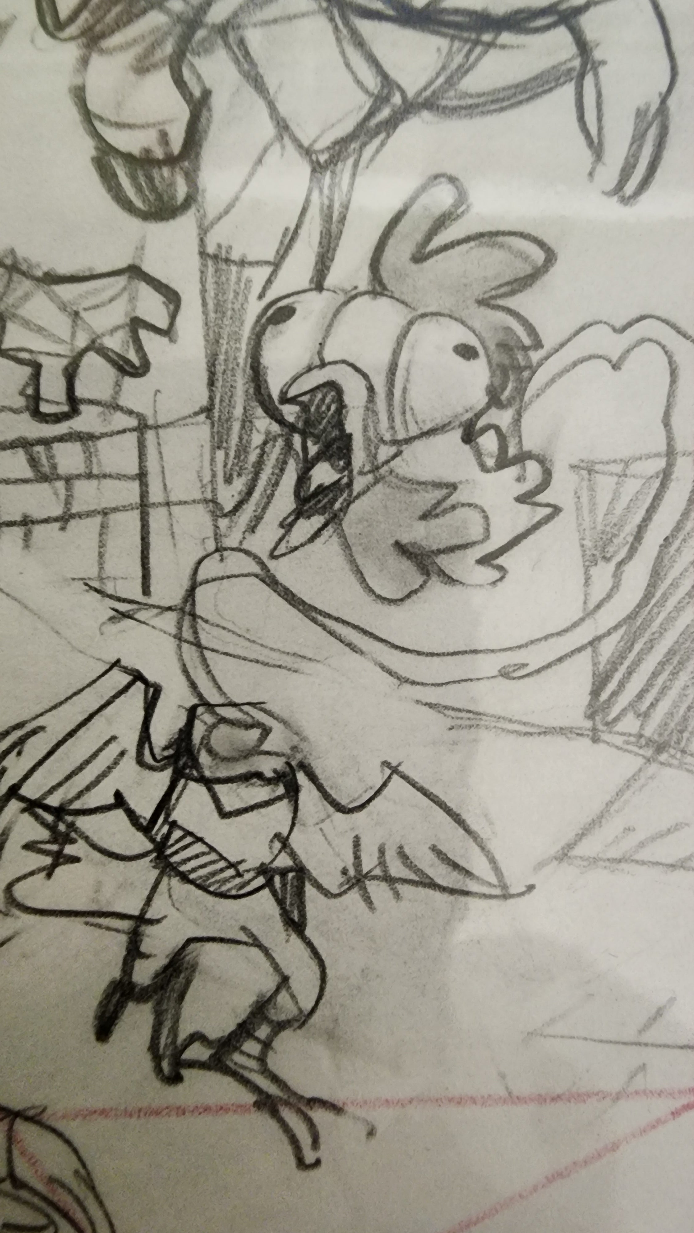 Original Artwrok by Enid Balam D'orc "Prelim" Cover 9"x 6" sketch on paper