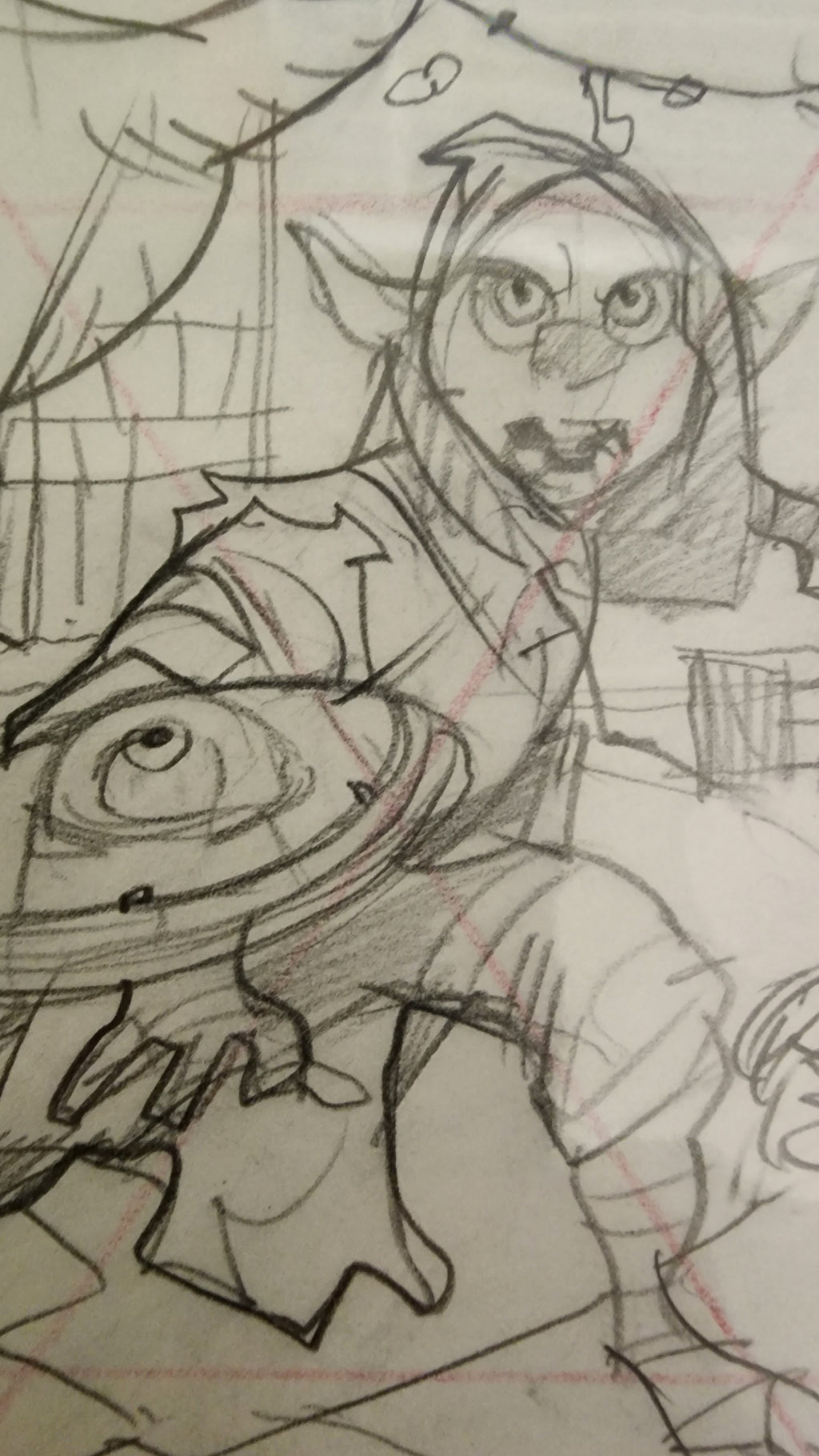 Original Artwrok by Enid Balam D'orc "Prelim" Cover 9"x 6" sketch on paper