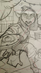 Original Artwrok by Enid Balam D'orc "Prelim" Cover 9"x 6" sketch on paper