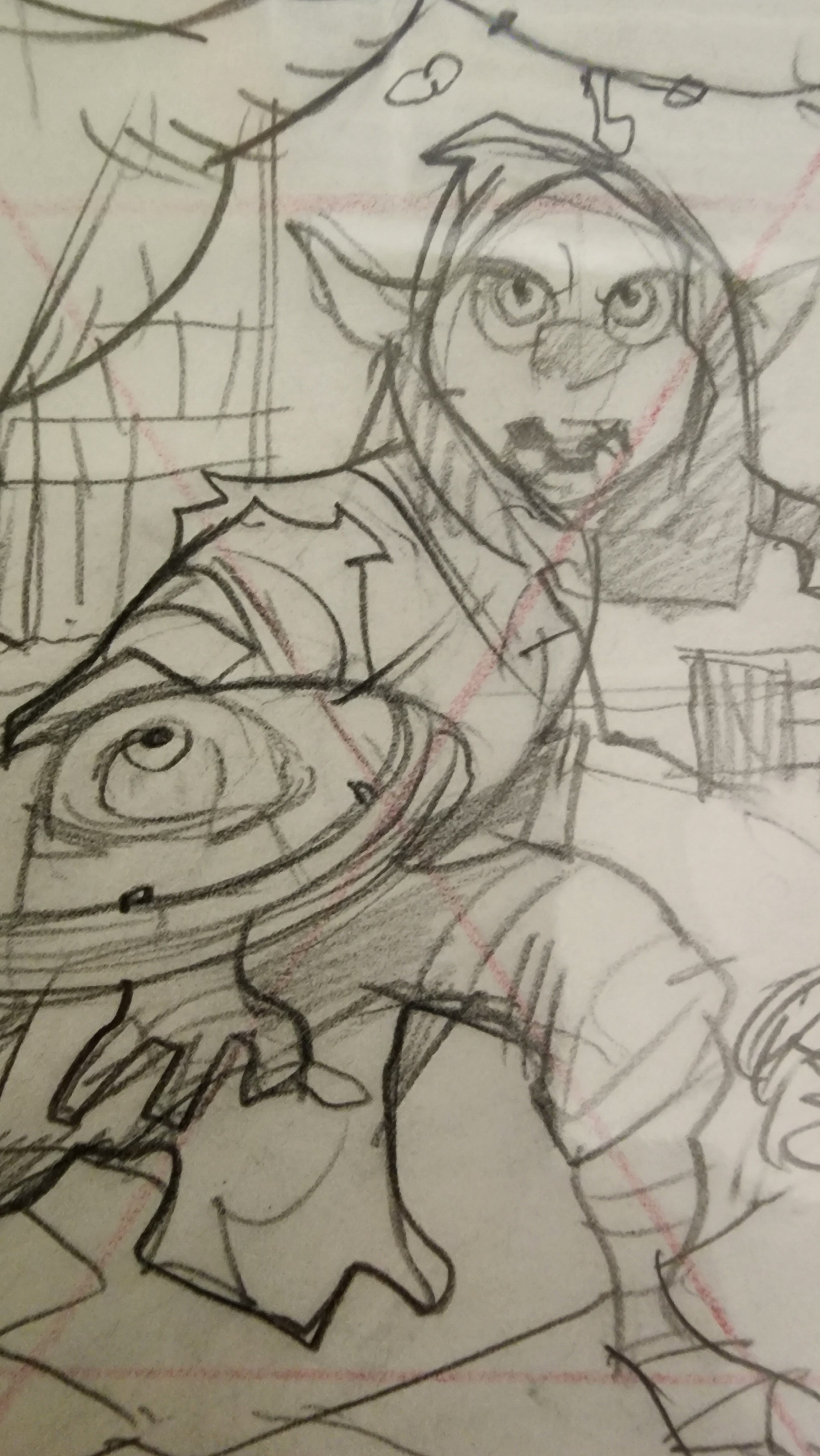 Original Artwrok by Enid Balam D'orc "Prelim" Cover 9"x 6" sketch on paper