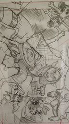Original Artwrok by Enid Balam D'orc "Prelim" Cover 9"x 6" sketch on paper