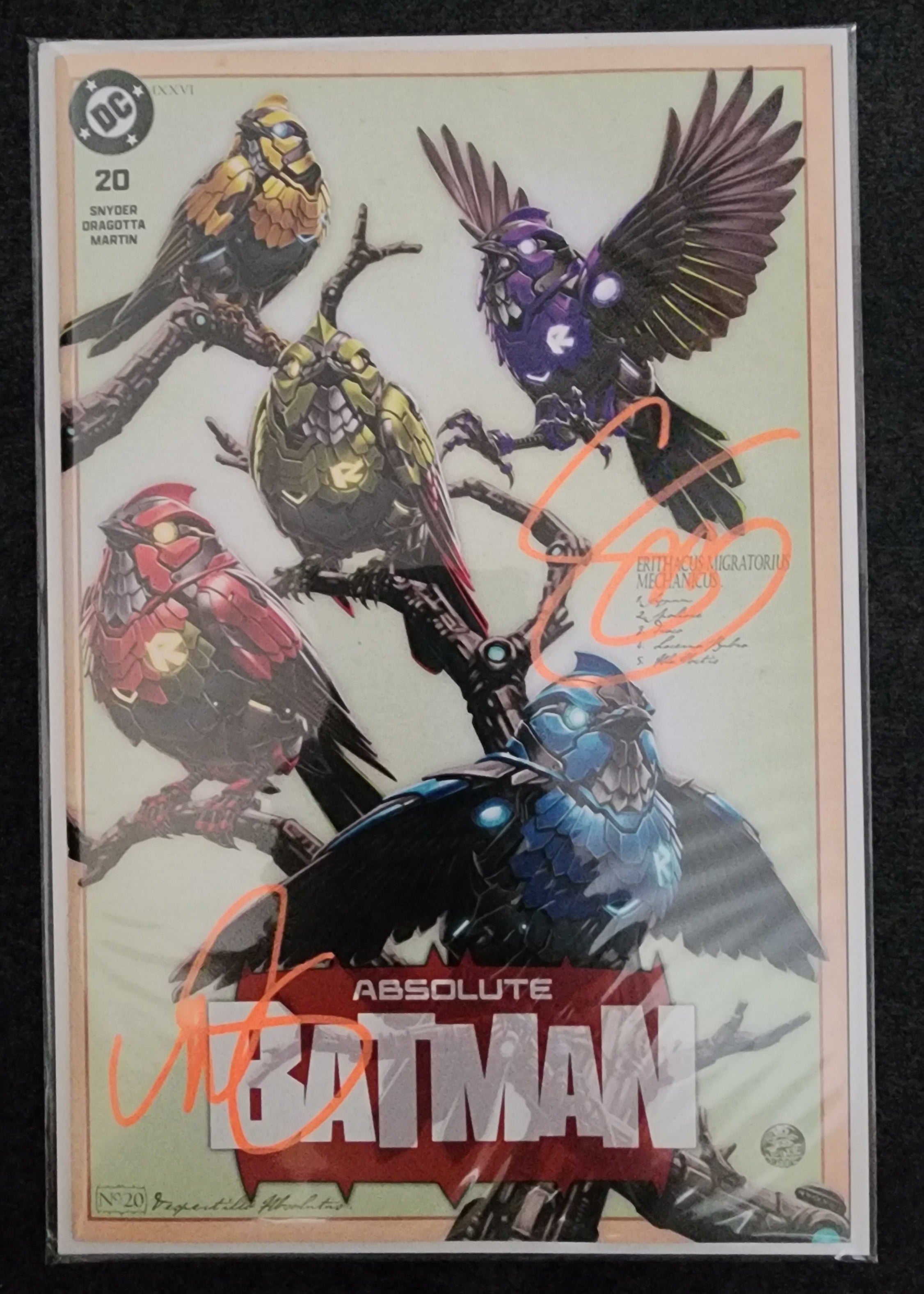 Absolute Batman #20 Mark Brooks Trade Variant 2X Signed by Snyder & Brooks!🔥COAbsolute Batman #20 Mark Brooks Webstore Glow-in-the-Dark Virgin Variant
