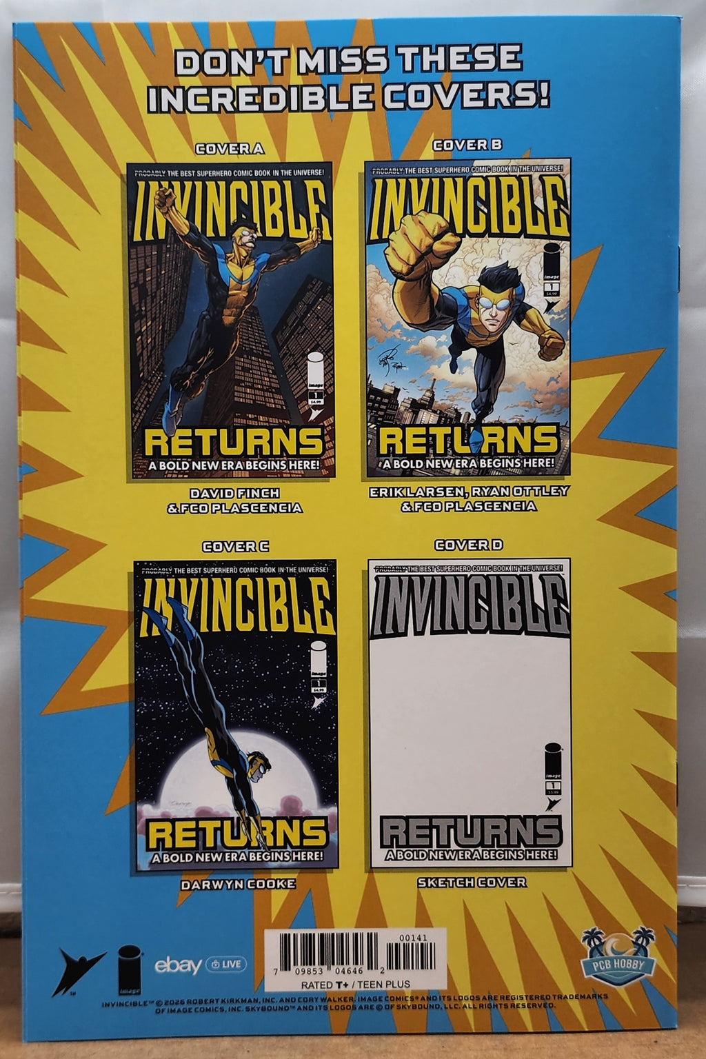 Invincible Returns #1 Facsimile | Aaron Bartling SIGNED! Virgin [LTD 1500] 🔥