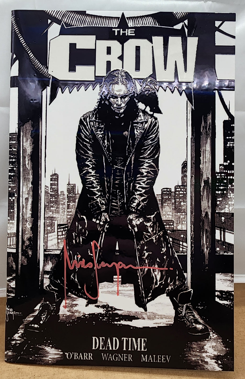 The Crow Dead Time #1 | Absolute Batman HOMAGE Mico Suayan AQ FOIL Trade SIGNED! [LTD 200]