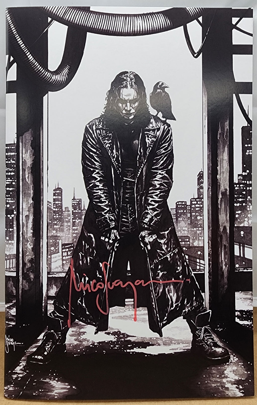 The Crow Dead Time #1 | Absolute Batman HOMAGE Mico Suayan AQ Virgin SIGNED! RED [LTD 300]