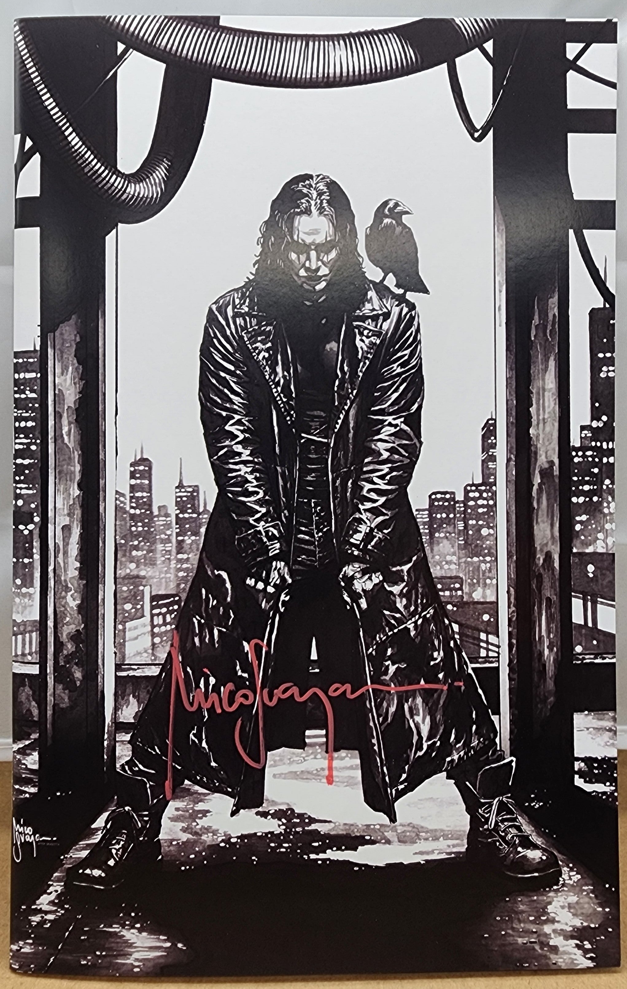 The Crow Dead Time #1 | Absolute Batman HOMAGE Mico Suayan AQ Virgin SIGNED! RED [LTD 300]
