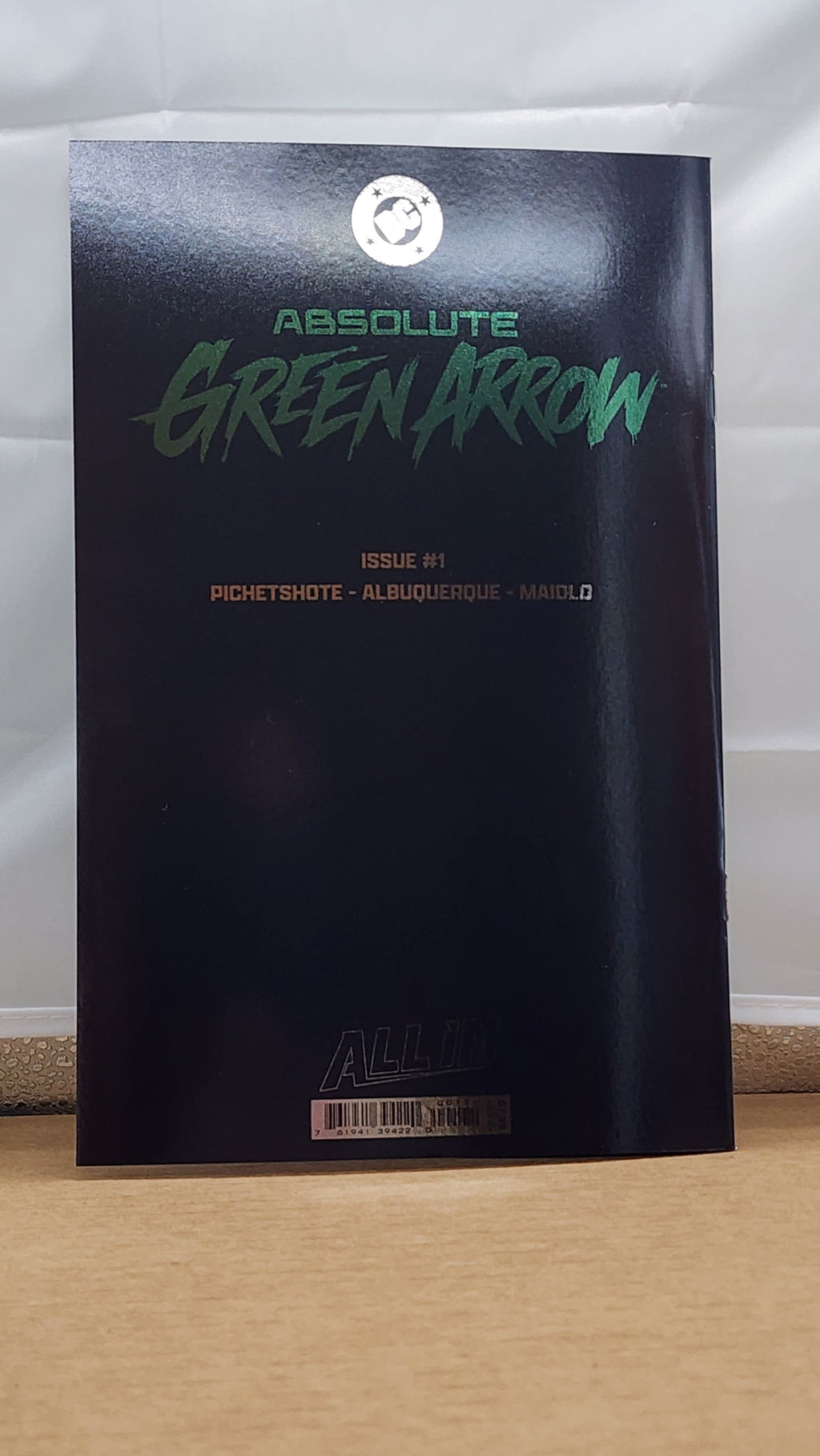 Absolute Green Arrow #1 Logo Foil SIGNED by Pornsak Pichetshote with COA