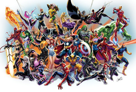 MARVEL UNIVERSE BY J. SCOTT CAMPBELL POSTER | 24"x36"