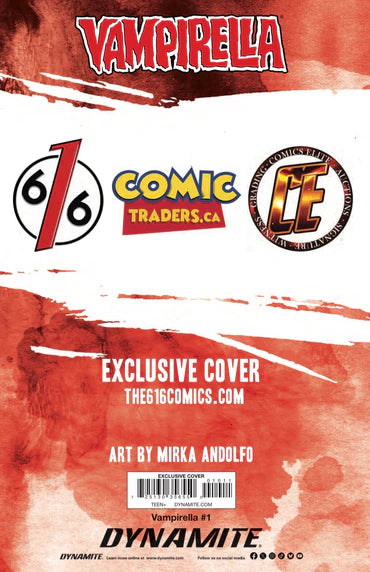Vampirella #1 Mirka Andolfo 616 Trade Variant A LTD 500, Sexy Lady Cover 🔥🔥🔥