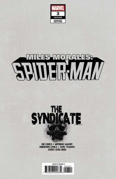 Miles Morales Spider-Man #3 Derrick Chew 616/Unknown Comics Exclusive NM
