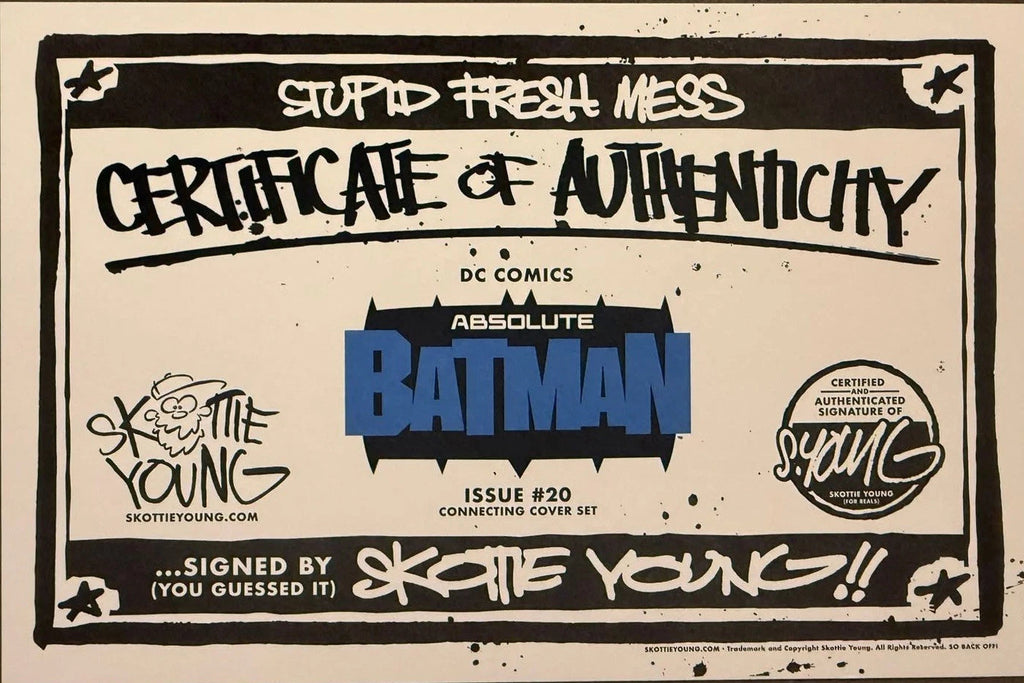 Absolute Batman #20 Skottie Young |3-part Connecting Set SIGNED (on Each Cover) in Green