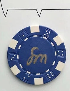 ABSOLUTE BATMAN #21 Seth Mann Two-Face Signed with signed POKERCHIP