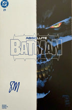 ABSOLUTE BATMAN #21 Seth Mann Two-Face Signed with signed POKERCHIP