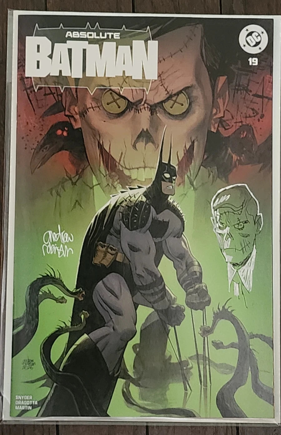 Absolute Batman #19 Andrew Robinson Exclusive✒️Signed & Remarqued✒️NM w/ CoA 🔥