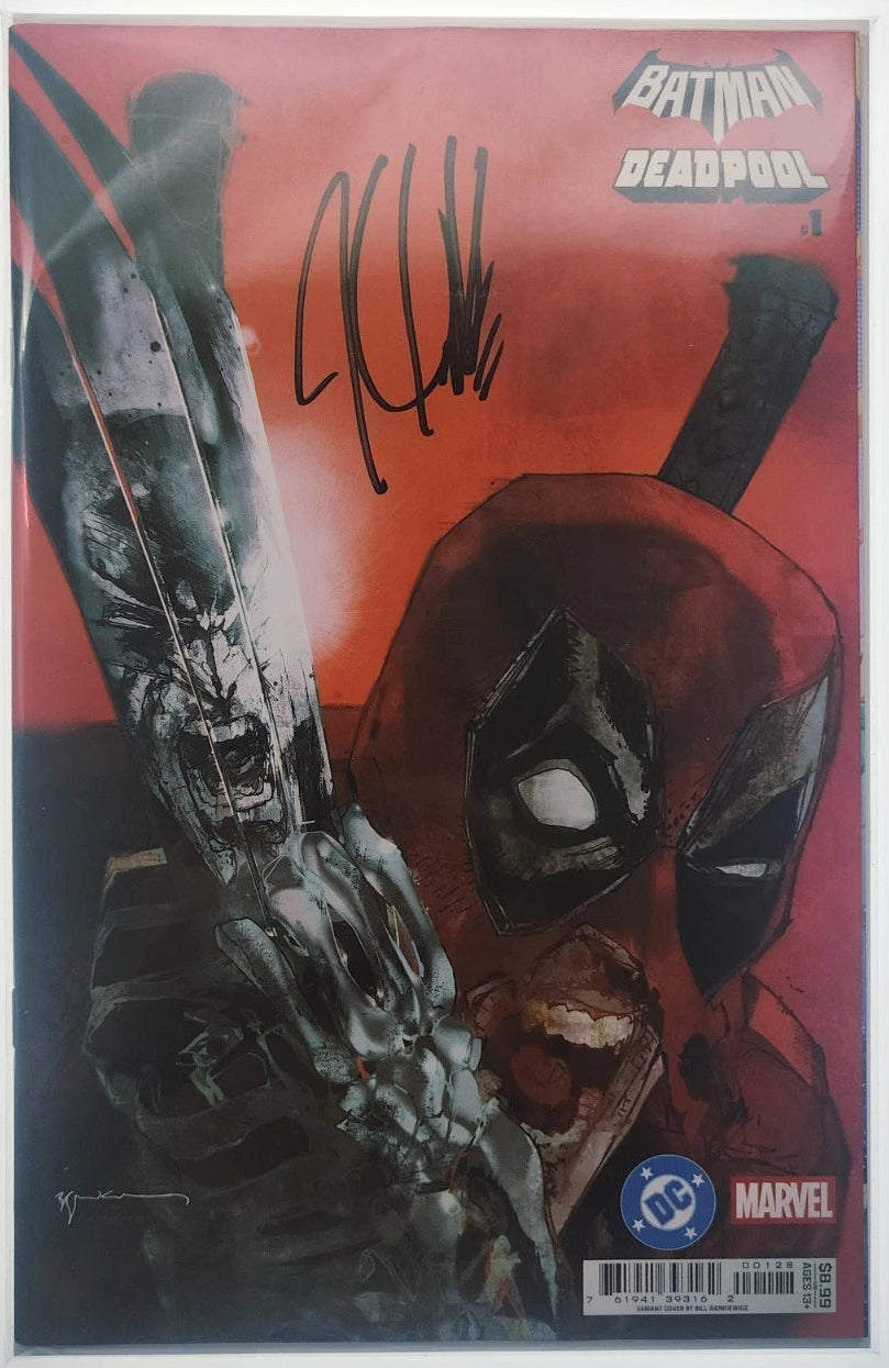 BATMAN/DEADPOOL #1 (SIGNED) Josh Williamson ✒️️ HULK 340 Homage 🔥