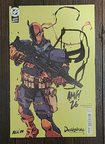 Deathstroke The Terminator #1 Jorge Corona ✒️Signed & Remarqued✒️Tony Fleecs🔥