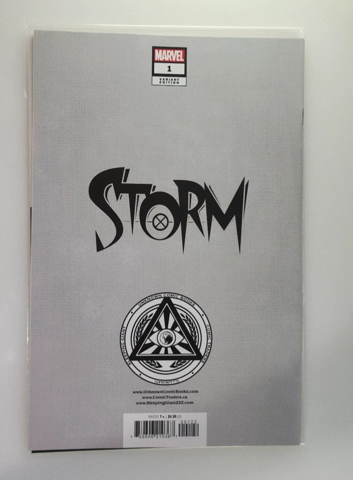 Storm #1 David Nakayama (SIGNED) ✒️Unknown Exclusive Virgin Cover NM+ CoA 🔥