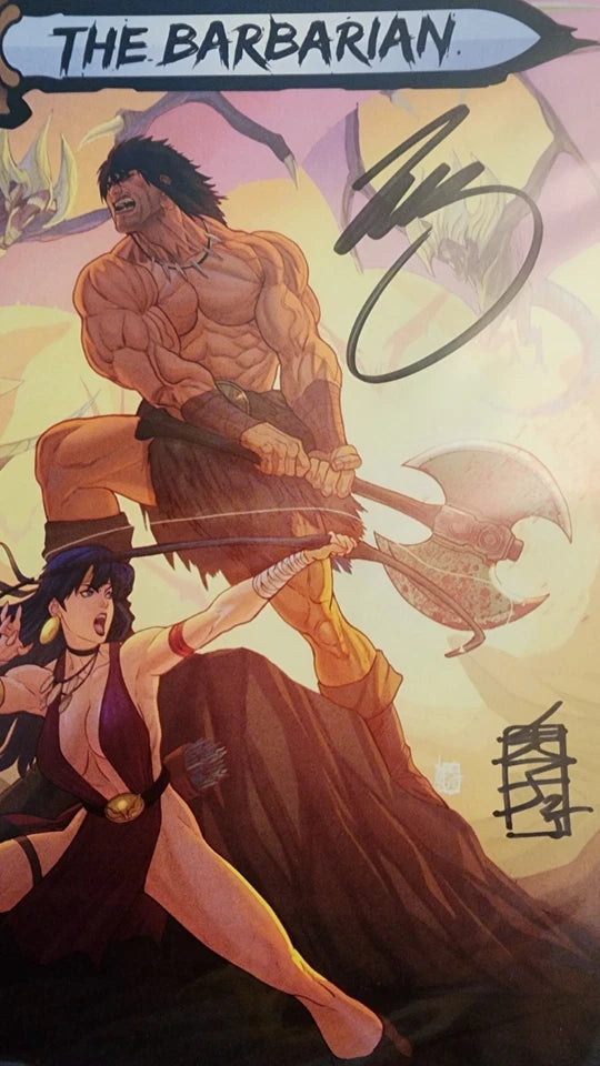 Conan the Barbarian #25 Double SIgned Zub + Alfredo Cardona NM Exclusive W/COA!